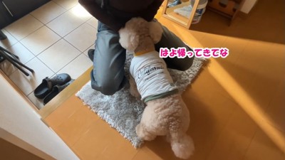お姉ちゃんをお見送り