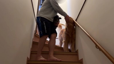 朝からパパに大甘え♡