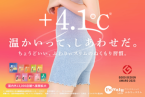 「ふわりぃスリム」2025年度グッドデザイン賞を受賞！新商品を加え全10アイテム＆国内外13,000店舗へ展開拡大