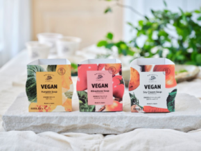 <ベジMOTTOシリーズからヴィーガンスープが登場!>かぼちゃスープ・ミネストローネ・豆乳クリームスープ 国産野菜の恵みをそのままに、ベジMOTTOスープからヴィーガンスープ3種類が新発売