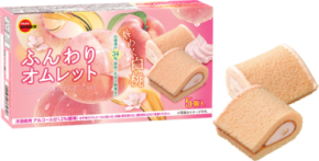 桃色でやさしい甘さの春らしいふんわりケーキ ブルボン、「ふんわりオムレット春めく白桃」を期間限定で2月3日(火)に新発売！