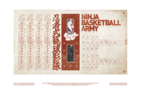 NBA公認の新ストーリーブランド「NINJA BASKETBALL ARMY」が始動。バスケと日本文化を掛け合わせた作品を世界に発信
