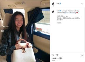 Koki,、マイ水筒持参で撮影へ！車で移動中のオフショットを公開