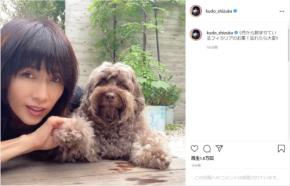 工藤静香、愛犬との“癒し”動画を公開!仲良し2ショットに反響