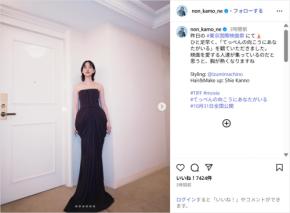 のん、美しすぎる黒のマーメイドドレス姿公開!「めちゃくちゃ綺麗」「芸術的な美しさ」